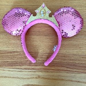 Disney princess aurora sequined mickey ears